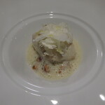 レストラン ラ・フロレゾン・ドゥ・タケウチ - ～LA DAURADE～師崎産天然真鯛のア・ラ・ヴァプール タコのラグーとカリフラワーのデュバリー風