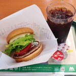 モスバーガー - モーニング野菜バーガー･ドリンクセット（489円）