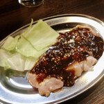 Ganso Amiyakidori Mampuku Shokudou - 若鶏もも(みそダレ)　250円