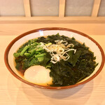 そばの神田 東一屋 - アサソバビンボー！　
      朝そば＋わかめ！　
