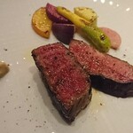 メログラーノ - 熟成牛のサーロインと近江牛のハツ