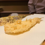 沼田 - 6. 淡路 鱚（3日寝かせ、皮目を内側にした一本揚げ）