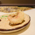 沼田 - 10.熊本 新イカ下足、山椒と煮込み天汁で