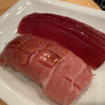 丸銀鮨 - 赤身 中トロ