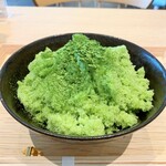 菓ふぇ ムラカミ - ふわ雪氷・抹茶ぜんざい×白玉餅。770円