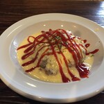 カフェアース - 連れは特製15穀米オムライス(^｡^)