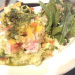 アンフォラ - 蟹身とアボカド　２種の麦和えサラダ　¥850