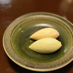 あさば - 万願寺とうがらしアイスとオレンジなんとかアイス