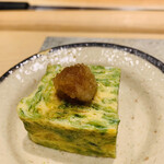 鮨 由う - ・あおさのりの玉子焼き