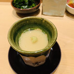 鮨 由う - ・帆立の茶碗蒸し