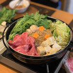 松木精肉店 - 料理写真:お取り寄せお肉ですき焼き