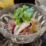 海老とタコのセビーチェ