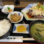 Yasubee - 鰹のタタキ定食750円は嬉しいよね^ ^