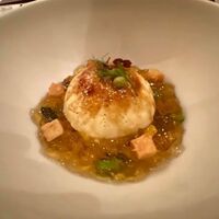 フレンチレストラン ミクニ サッポロ - トウモロコシのムースとフォアグラのブリュレ