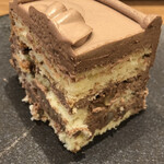 Top's cafe - チョコレートケーキの断面