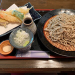 亥庵 - 海老天せいろ　大盛り