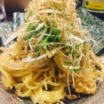 菊姫&ナチュラルワイン 萬屋磯次郎 - 納豆パスタ。裏メニュー？？