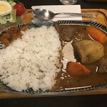 ラッシュライフ - 特製印度カレー（中辛）セット　850円