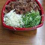 カルビ丼とスン豆腐専門店 韓丼 - カルビ丼  (大盛＆肉増し)