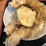Momoya - 蕎麦定食の天ぷら