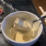 K.Cダイニング - クルトンかと思ったら、弾力のあるパンです!!