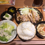 三代目 鳥メロ - ランチ  800円  チキンステーキ定食(8/30)