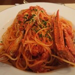 アチェーロ - ワタリガニのトマトソース大盛り