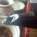 竹林 - 蕎麦湯　ほぼ透明