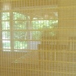 竹林 - 隣の席との間のすだれ