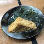 酒の奥田 - 厚揚げ、わかめ