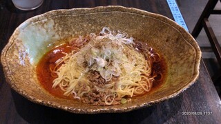 中華そば くにまつ - 汁なし担々麺（580円、３辛）