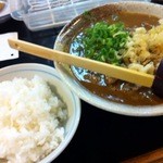 純情うどん - カレーうどん ﾗｲｽ付 750円