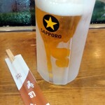 寿司幸 - ノンアルコールでもこのスタイル提供は最高(^o^)/