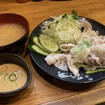 伝説のすた丼屋 - 豚しゃぶライスです。（2020年8月）