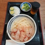Kodawari Teuchi Udon Yama - ぶっかけ(1.5玉・冷)、薬味盛付前