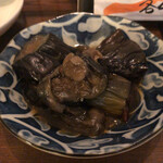 わかたろう - お通し（茄子の煮浸し）