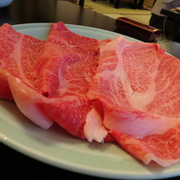 人形町今半 本店 - すき焼きランチのお肉（この日は鳥取牛）