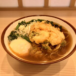 そばの神田 東一屋 - アサソバビンボー！　
      朝そば＋えびかき揚げ！