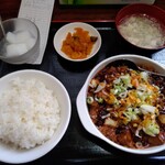 大連飯店 - ﾗﾝﾁ定食（麻婆豆腐）