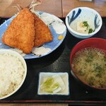 磯丸水産 - 大判アジフライ定食