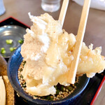 手打ちうどん 大蔵 - かしわ天ざるうどん（かしわ天リフト）