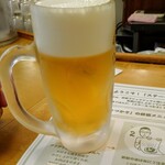 ステーキ　つかさ - 生ビール420円税込