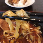 顧の店　刀削麺 - 坦々刀削麺麺アップ