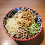 Yashima - 冷やしたぬきそばに野菜天　480円