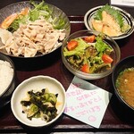 金の蔵 - 冷しゃぶ定食800円