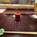 奈良 而今 - 可愛らしい赤やね^ ^ビールから飲みはじめた^ ^