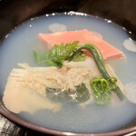 奈良 而今 - 蛤の良いお出汁