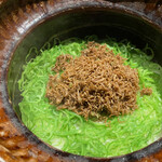 奈良 而今 - 雑魚とピーマンのご飯