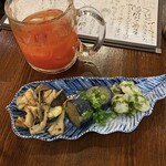 酒女 うろこ - ある日のお通し3種