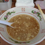 ラーメン二郎 - 背あぶらどうしても残るね